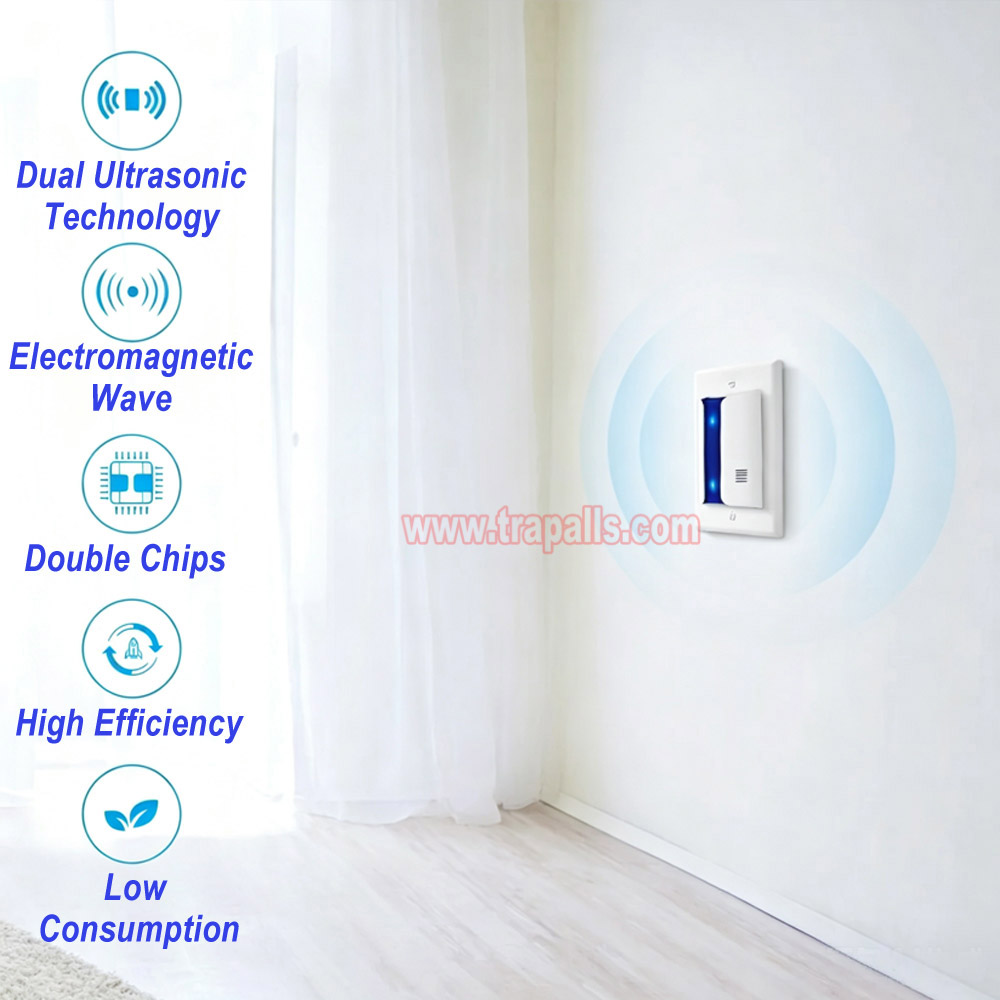 Home Multi Frequency Rodent Deterrent Electromagnetic Wave Pest Defender Ultrasonic Mouse Repeller - Image 13