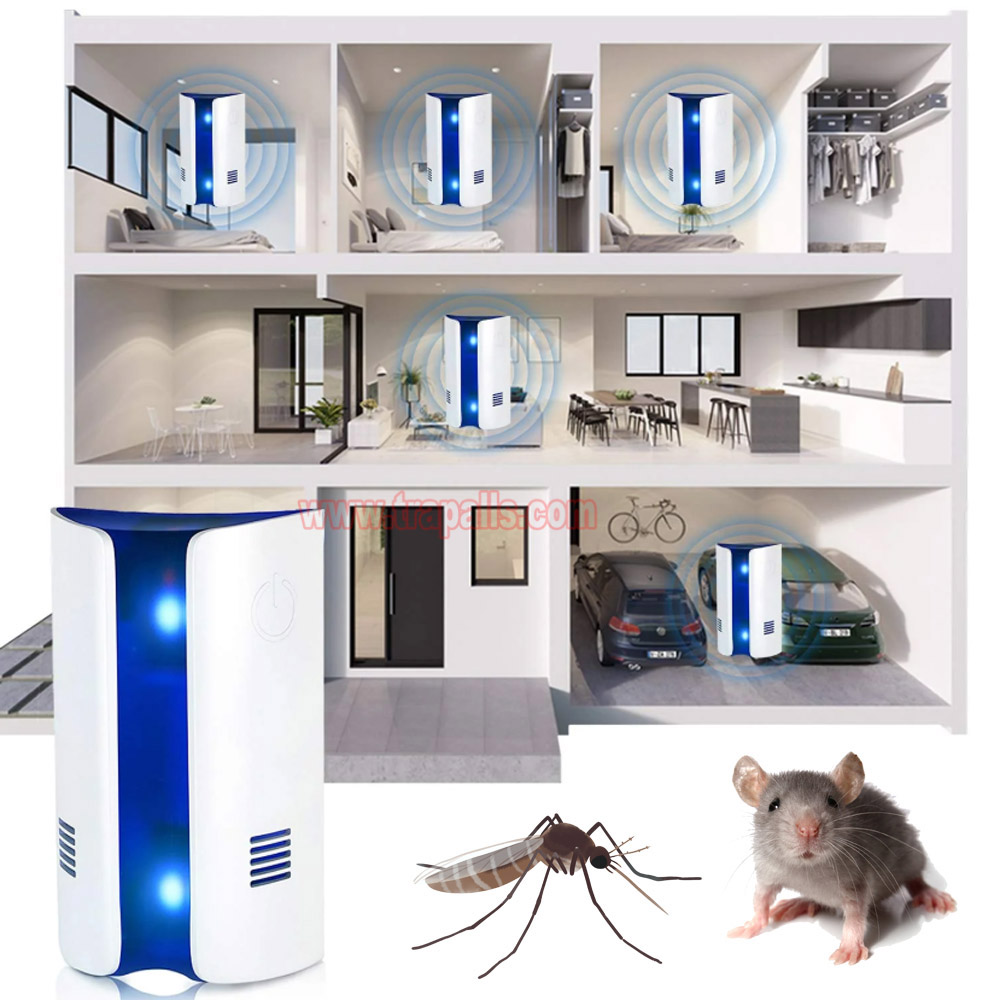 Home Multi Frequency Rodent Deterrent Electromagnetic Wave Pest Defender Ultrasonic Mouse Repeller - Image 14