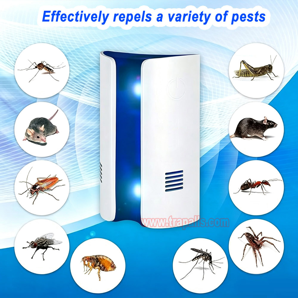 Home Multi Frequency Rodent Deterrent Electromagnetic Wave Pest Defender Ultrasonic Mouse Repeller - Image 9
