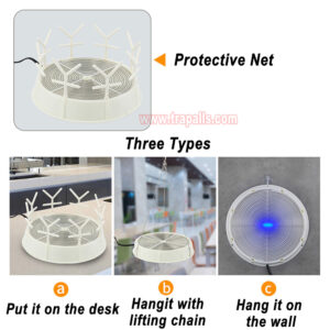 Indoor USB Charging Electronic UV Light Mosquito Killer Automatic Hanging Fly Trap Machine - Image 6