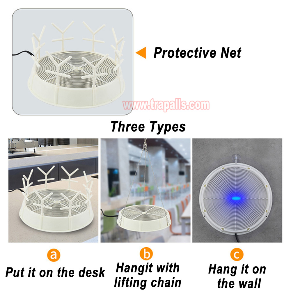 Indoor USB Charging Electronic UV Light Mosquito Killer Automatic Hanging Fly Trap Machine - Image 6
