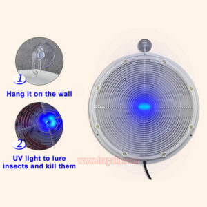 Indoor USB Charging Electronic UV Light Mosquito Killer Automatic Hanging Fly Trap Machine - Image 8