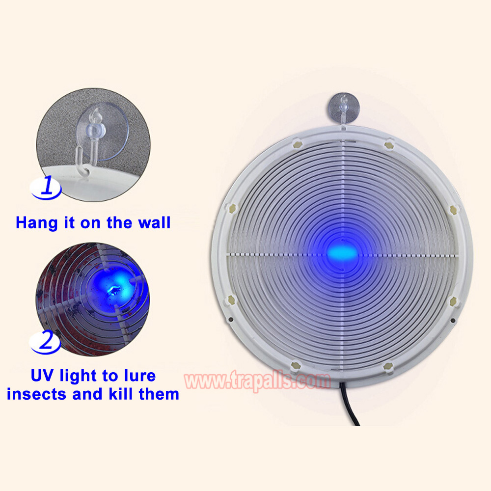 Indoor USB Charging Electronic UV Light Mosquito Killer Automatic Hanging Fly Trap Machine - Image 8
