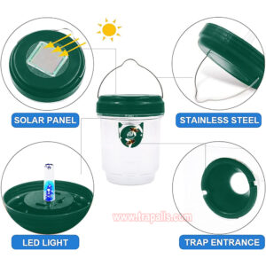 Outdoor High Eco-Friendly Hanging Funnel Fruit Fly Mosquito Catcher Wasp Bottle Trap - Image 2