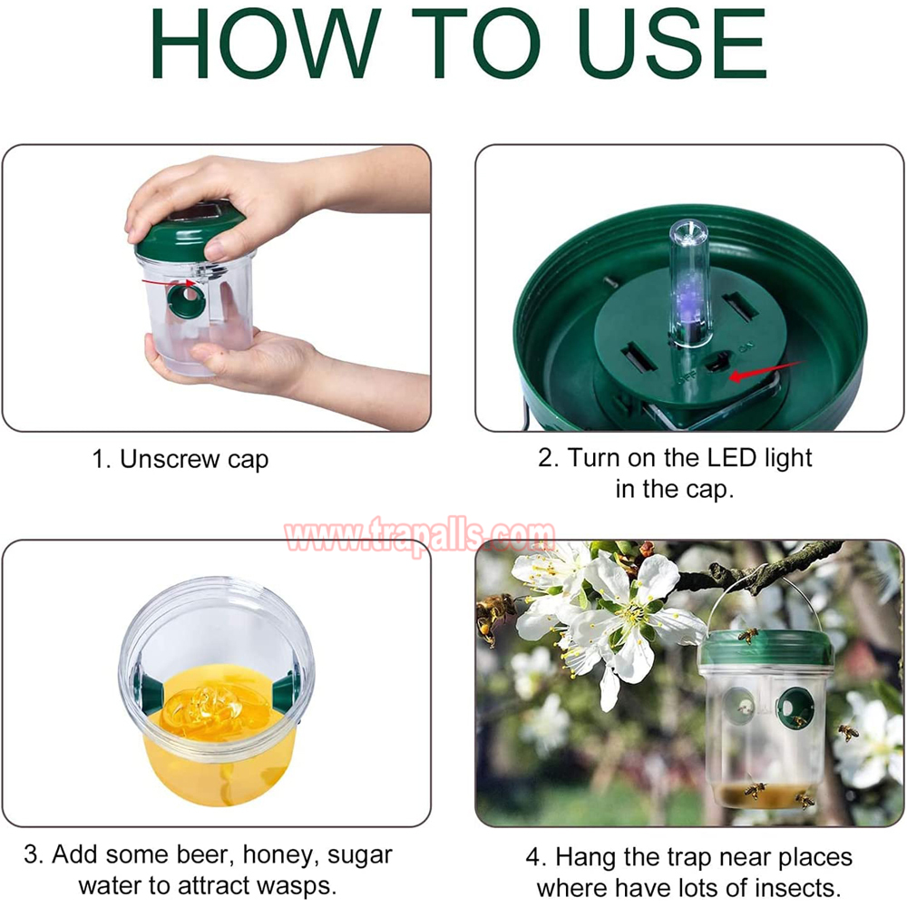 Outdoor High Eco-Friendly Hanging Funnel Fruit Fly Mosquito Catcher Wasp Bottle Trap - Image 5