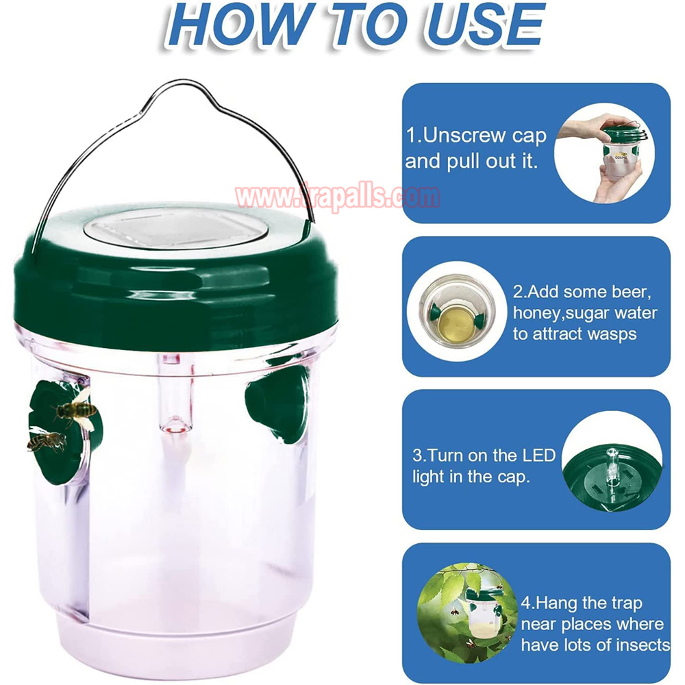 Outdoor High Eco-Friendly Hanging Funnel Fruit Fly Mosquito Catcher Wasp Bottle Trap - Image 6
