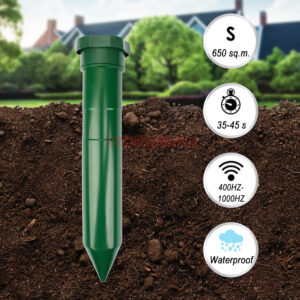 Garden Lawn Battery Powered Underground Sonic Vibration Gopher Snake Control Ultrasonic Mole Repeller - Image 11