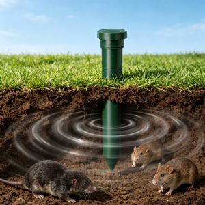 Garden Lawn Battery Powered Underground Sonic Vibration Gopher Snake Control Ultrasonic Mole Repeller - Image 13