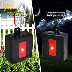 Garden Solar PIR Sensor Skunk Deterrent Deer Repellent Predator Eye Ultrasonic Animal Repeller - Image 12
