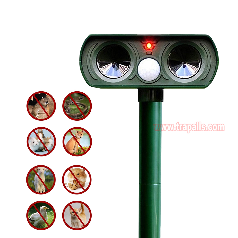 Outdoor Waterproof Solar Eco-Friendly Repellent PIR Sensor for Dogs Cats Squirrels Moles Ultrasonic Animal Repeller - Image 2