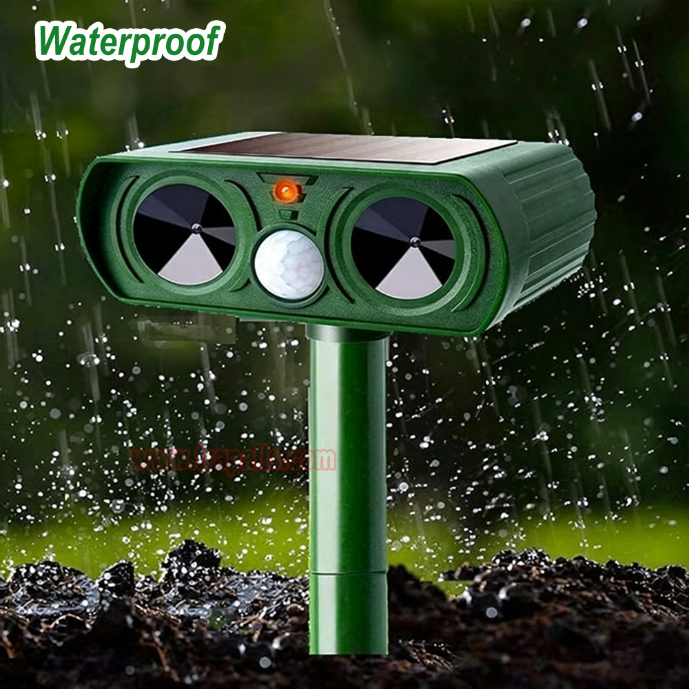 Outdoor Waterproof Solar Eco-Friendly Repellent PIR Sensor for Dogs Cats Squirrels Moles Ultrasonic Animal Repeller - Image 16