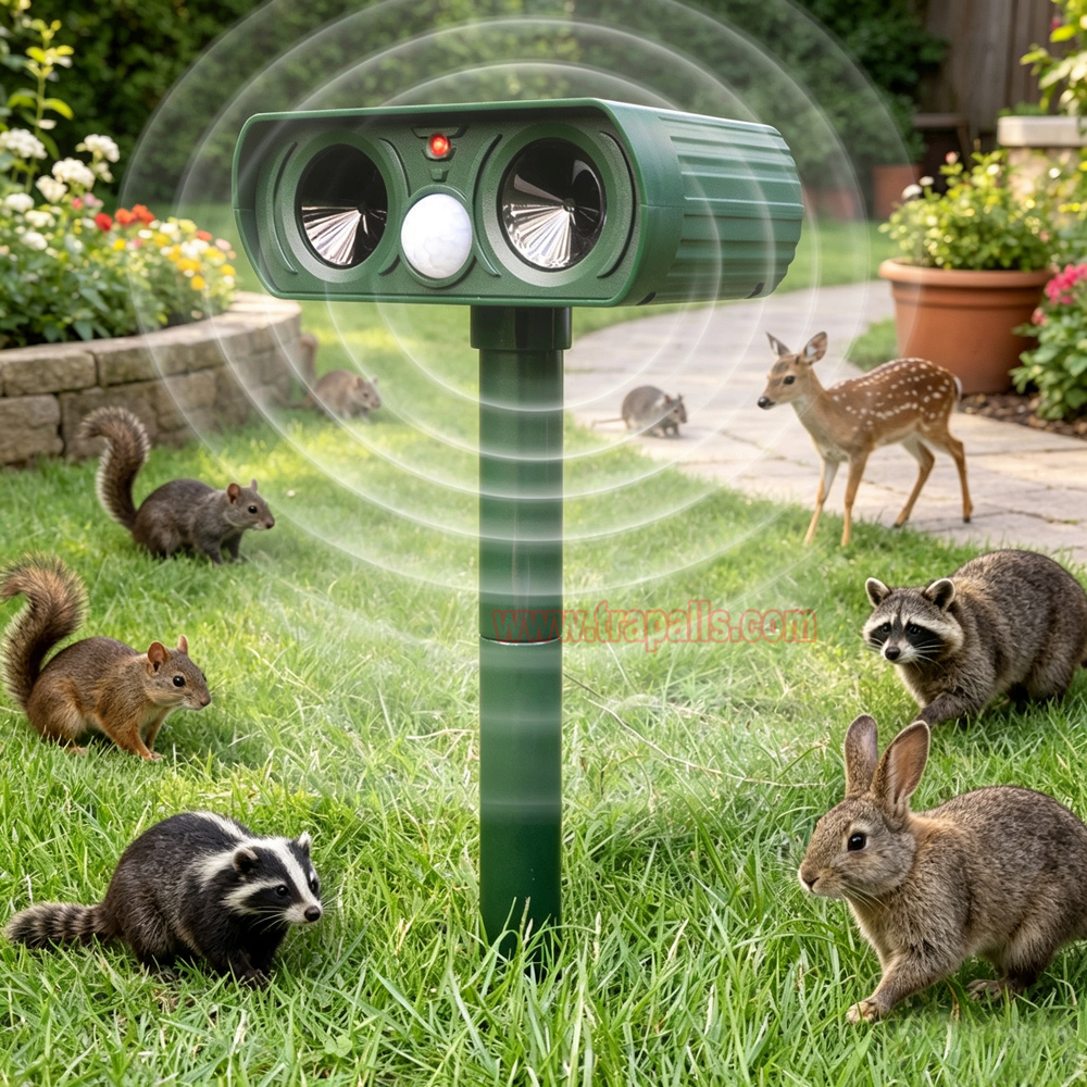 Outdoor Waterproof Solar Eco-Friendly Repellent PIR Sensor for Dogs Cats Squirrels Moles Ultrasonic Animal Repeller - Image 18
