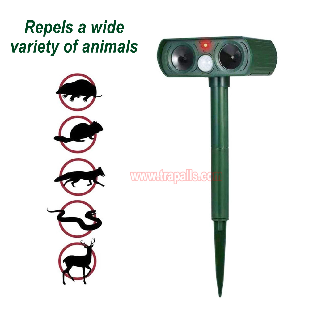 Outdoor Waterproof Solar Eco-Friendly Repellent PIR Sensor for Dogs Cats Squirrels Moles Ultrasonic Animal Repeller - Image 8