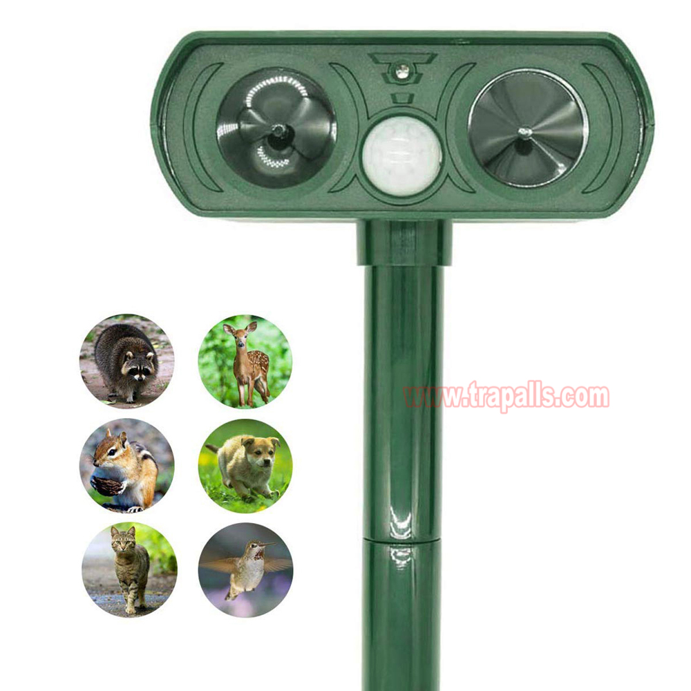 Outdoor Waterproof Solar Eco-Friendly Repellent PIR Sensor for Dogs Cats Squirrels Moles Ultrasonic Animal Repeller - Image 9