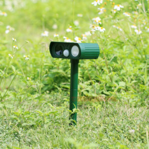 Garden LED Infrared Solar Mouse Dog Repellent with PIR Sensor Ultrasonic Animal Repeller - Image 12