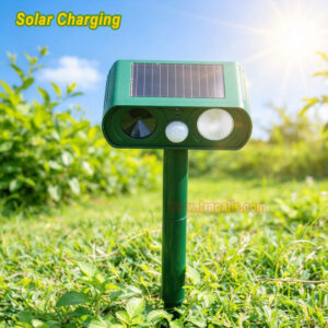 Garden LED Infrared Solar Mouse Dog Repellent with PIR Sensor Ultrasonic Animal Repeller - Image 15