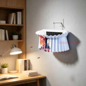 Indoor Hanging Foldable Shell Dual Tube Insect Trap Sticky Paper Fly Catcher Electric Folding Mosquito Killer Lamp - Image 12