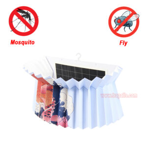 Indoor Hanging Foldable Shell Dual Tube Insect Trap Sticky Paper Fly Catcher Electric Folding Mosquito Killer Lamp - Image 4