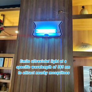 Indoor Wall Hanging Foldable Shell Dual Tube Insect Trap Sticky Paper Fly Catcher Electric Folding Mosquito Killer Lamp - Image 7