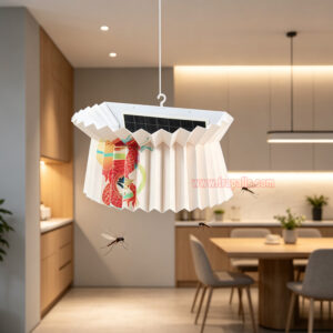 Indoor Wall Hanging Foldable Shell Dual Tube Insect Trap Sticky Paper Fly Catcher Electric Folding Mosquito Killer Lamp - Image 9