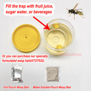 Outdoor Reusable Plastic Hanging Hornet Control Bee Catcher Wasp Bottle Trap - Image 6