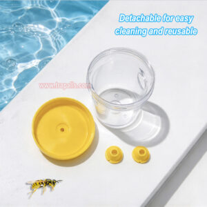 Outdoor Reusable Plastic Hanging Hornet Control Bee Catcher Wasp Bottle Trap - Image 7