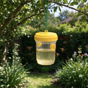 Outdoor Reusable Plastic Hanging Hornet Control Bee Catcher Wasp Bottle Trap - Image 10