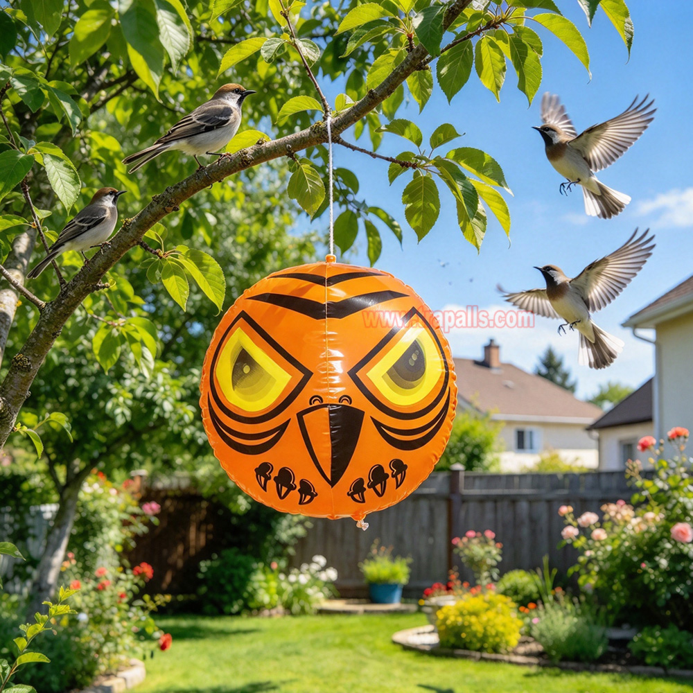 Outdoor Garden High-quality Inflatable Visual Terror Eyes Bird Scare Balloon Repellent Bird Repeller - Image 11