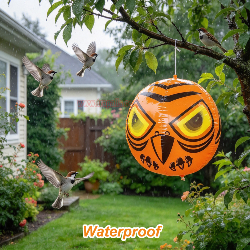 Outdoor Garden High-quality Inflatable Visual Terror Eyes Bird Scare Balloon Repellent Bird Repeller - Image 10