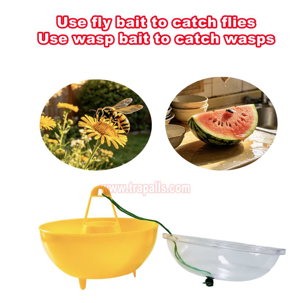 Orchard Garden Reusable Hanging Tall Funnel Design Prevents Spillage Hornet Control Fly Catcher Wasp Trap - Image 7