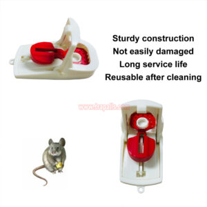 Indoor Humane Reusable Plastic Quick Catch Pest Control Mouse Snap Trap with Teeth Edge - Image 5