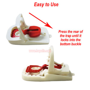 Indoor Humane Reusable Plastic Quick Catch Pest Control Mouse Snap Trap with Teeth Edge - Image 9