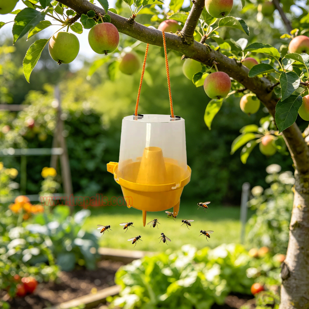 Outdoor Plastic Hanging Multi Pest Control Escape-Proof Inverted Cone Fly Catcher Fruit Fly Trap - Image 11