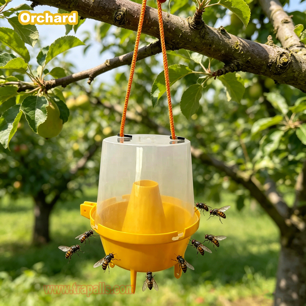 Outdoor Plastic Hanging Multi Pest Control Escape-Proof Inverted Cone Fly Catcher Fruit Fly Trap - Image 12