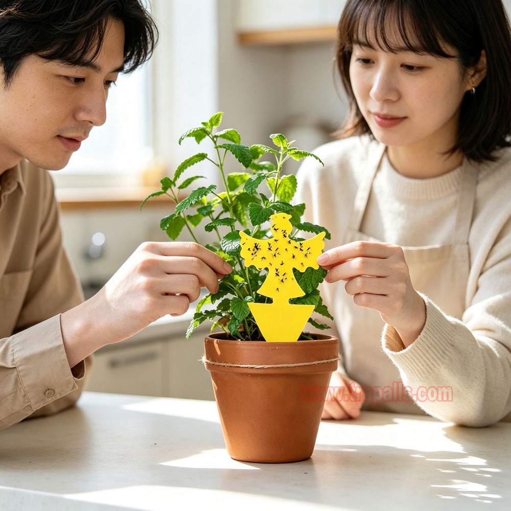 Garden House Plant Bug Insect Killer Moth Gnat Control Yellow Sticky Card Fruit Fly Glue Trap - Image 9