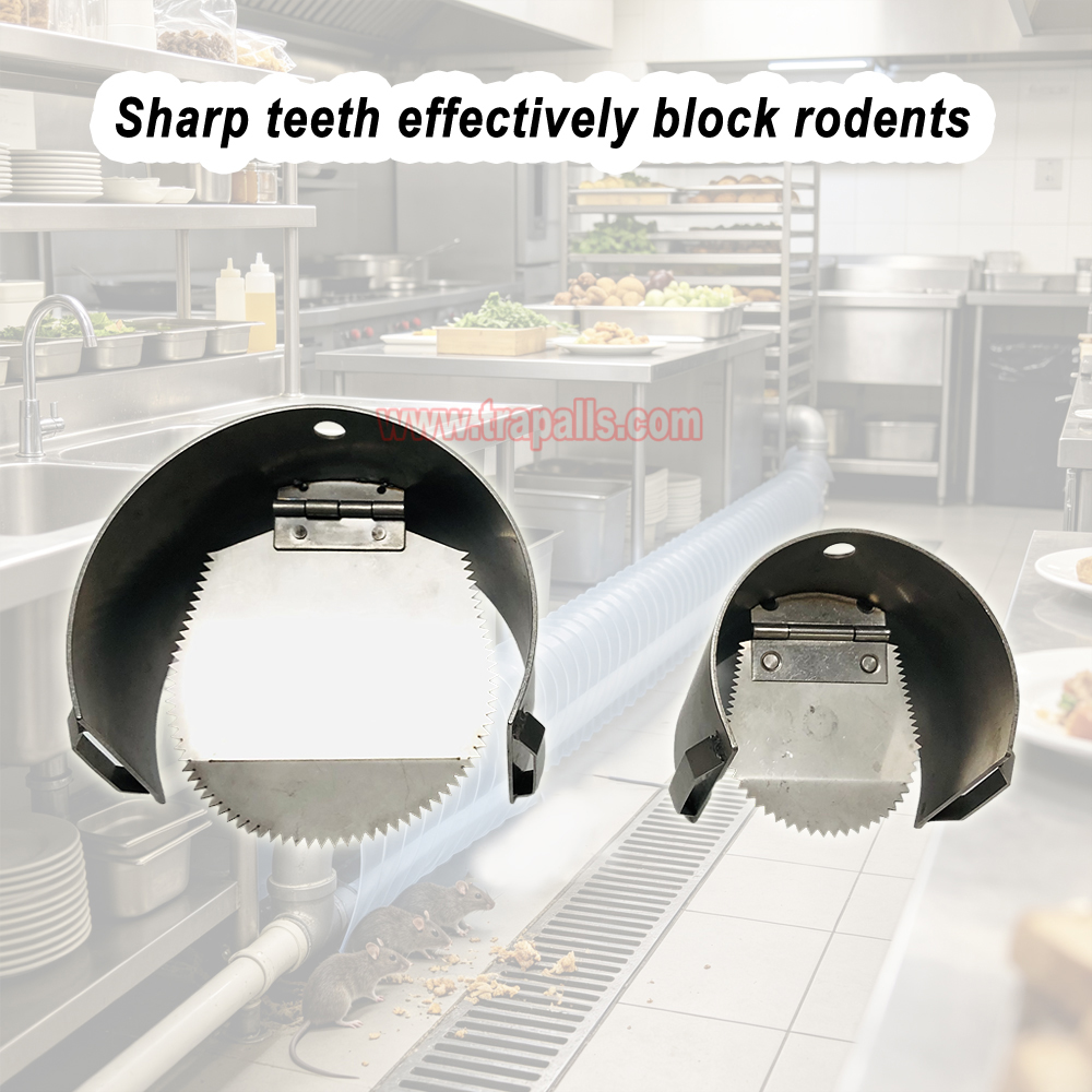 Indoor Kitchen Rodent Stopper Flap Control Rat Drain Guard Stainless Steel Mouse Blocker - Image 7
