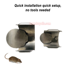 Indoor Kitchen Rodent Stopper Flap Control Rat Drain Guard Stainless Steel Mouse Blocker - Image 8