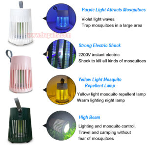 Indoor Outdoor Camping UV Light Flying Insect Repeller Electric Mosquito Killer Lamp - Image 5