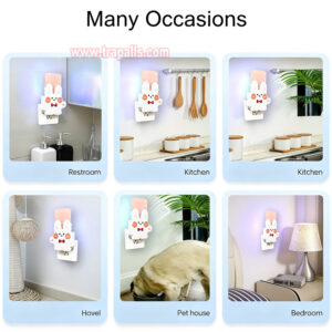Indoor Home Plug-in Bug Zapper Sticky Glue Board Trap Electronic Mosquito Killer Lamp - Image 13