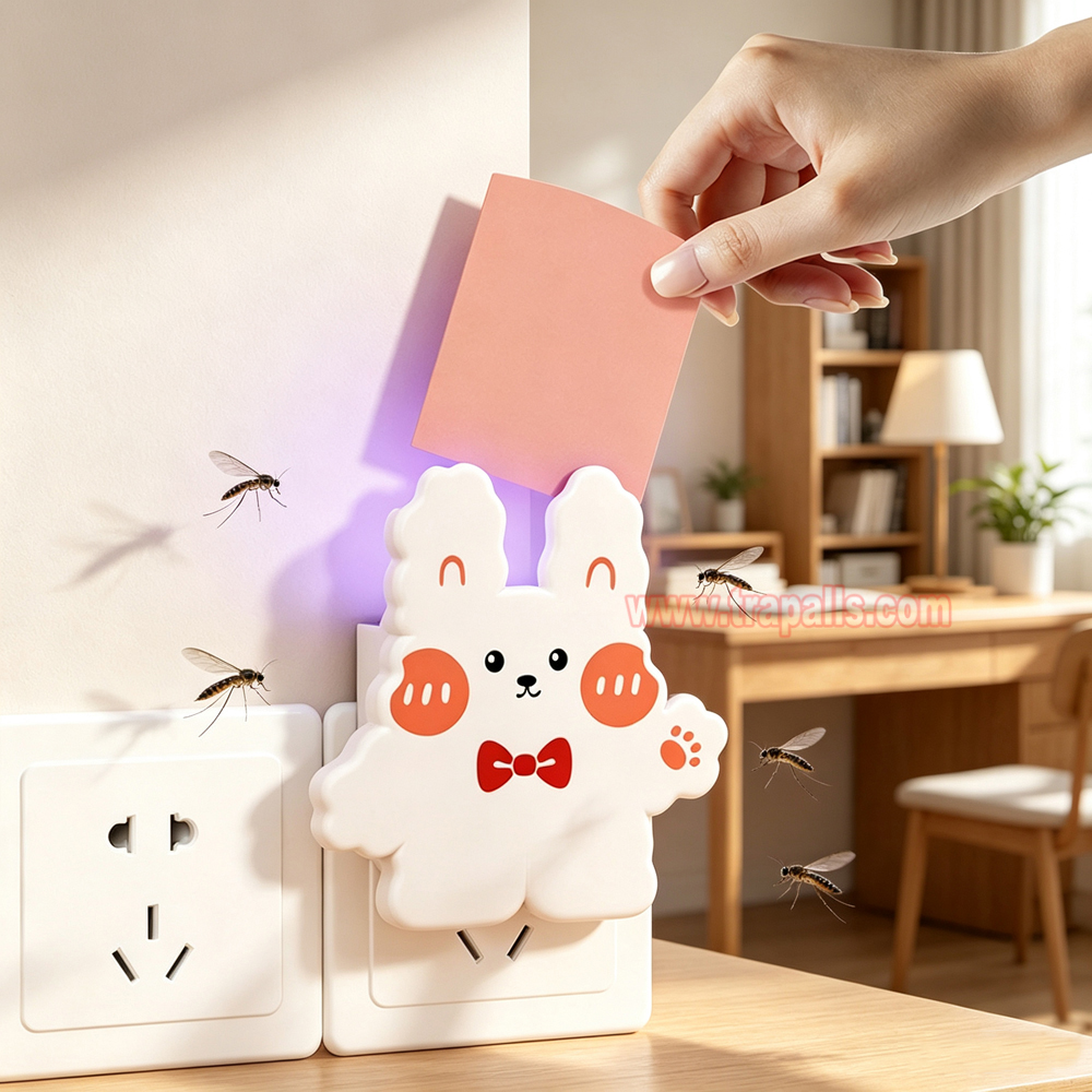 Indoor Home Plug-in Bug Zapper Sticky Glue Board Trap Electronic Mosquito Killer Lamp - Image 14