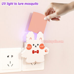Indoor Home Plug-in Bug Zapper Sticky Glue Board Trap Electronic Mosquito Killer Lamp - Image 5
