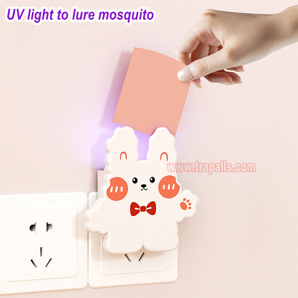 Indoor Home Plug-in Bug Zapper Sticky Glue Board Trap Electronic Mosquito Killer Lamp - Image 5