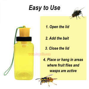 Outdoor Garden Hanging Reusable Pest Control Bottle Trap Wasp Catcher Wasp & Fly Trap - Image 8