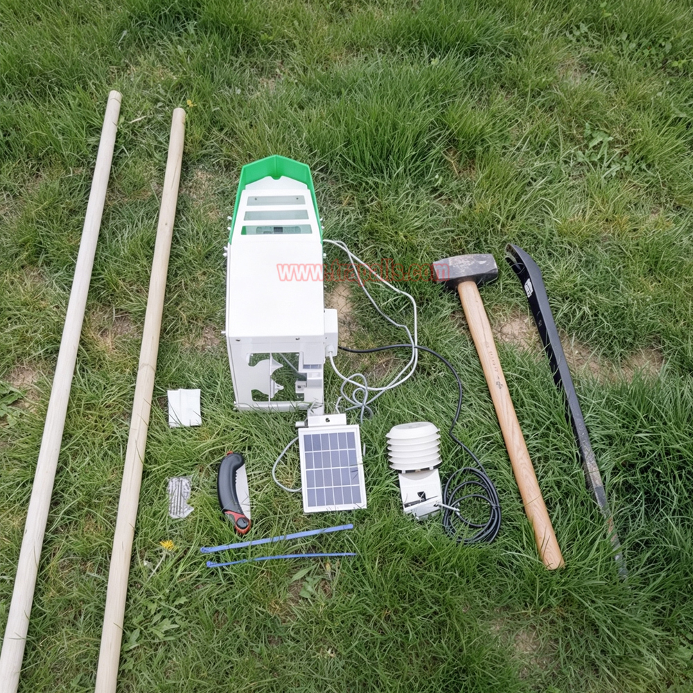 Garden Solar Intelligent Monitoring Flying Insect Control Pest Killer Electronic Insect Glue Trap - Image 13