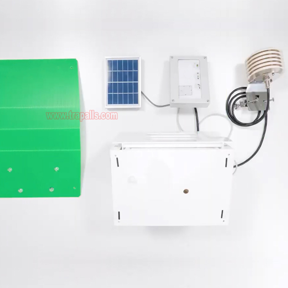 Garden Solar Intelligent Monitoring Flying Insect Control Pest Killer Electronic Insect Glue Trap - Image 8