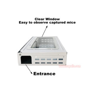 Multiple Catch Rat Capture Device with Glass Easy to Observe Rodent Bait Station Mouse Trap - Image 5