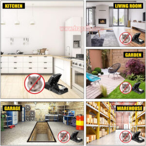 Reusable Plastic Rodent Control Quick Set Snap Big Mouse Killer Rat Trap - Image 12