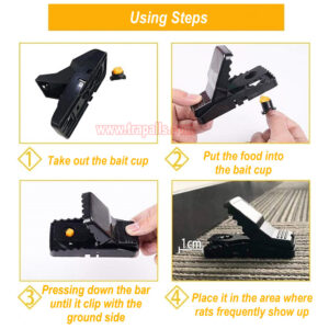 Reusable Plastic Rodent Control Quick Set Snap Big Mouse Killer Rat Trap - Image 10
