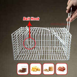 Indoor Outdoor Humane Design Rat Capture Live Catch Rodent Control Wire Mesh Cage Metal Mouse Trap Cage - Image 5