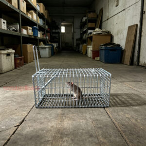 Indoor Outdoor Humane Design Rat Capture Live Catch Rodent Control Wire Mesh Cage Metal Mouse Trap Cage - Image 8